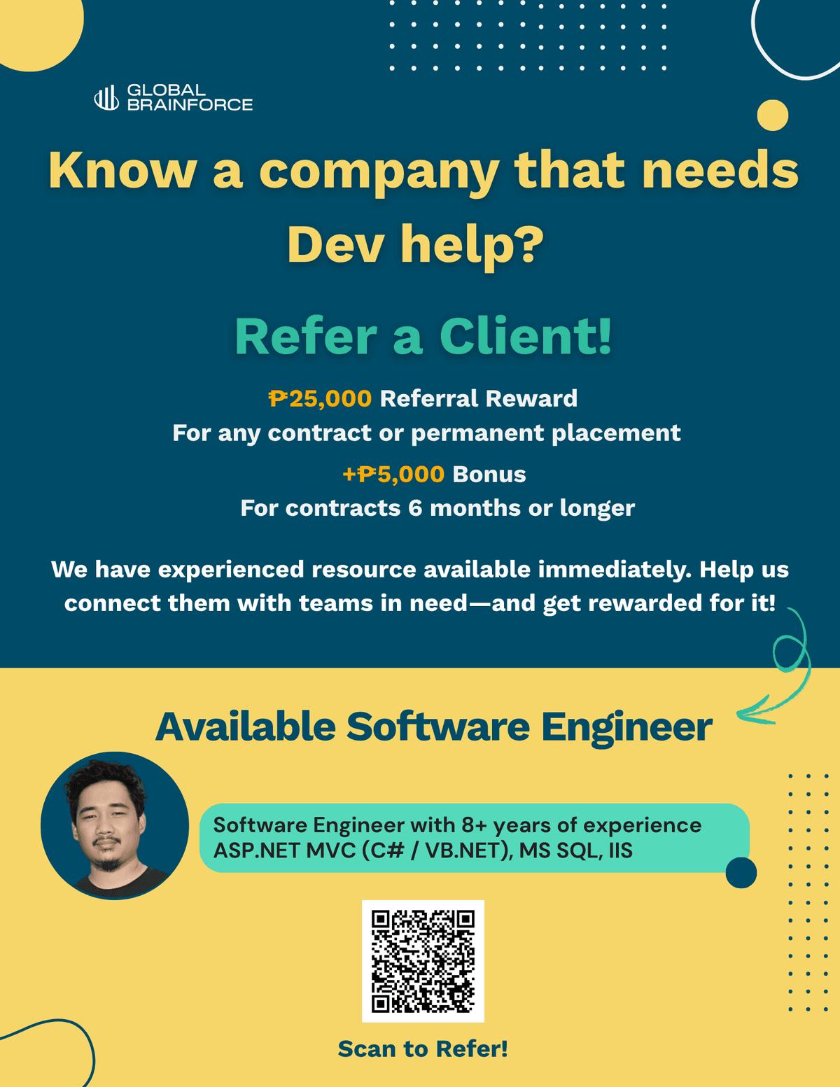 Cover Image for Refer a Client for Janz – Senior .NET Developer Available August 2025!